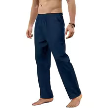 pantalon lino largo de hombre