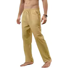 pantalon lino largo de hombre