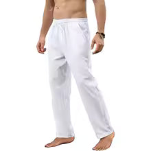 pantalon lino largo de hombre
