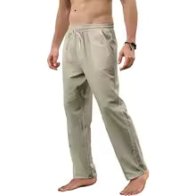 pantalon lino largo de hombre
