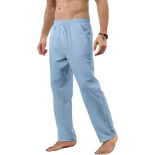 pantalon lino largo de hombre